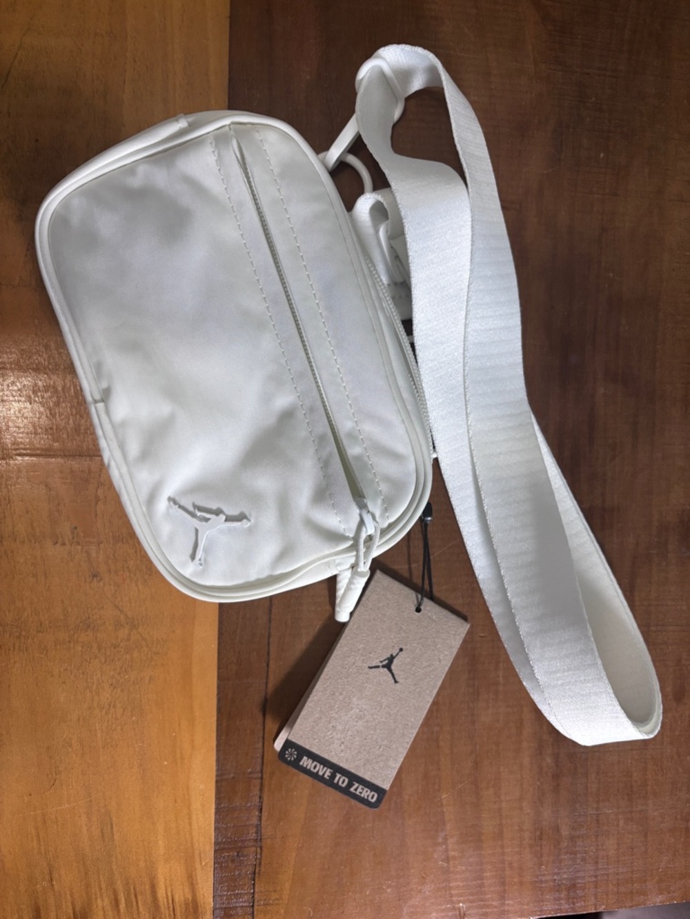 Jordan White Crossbody Bag